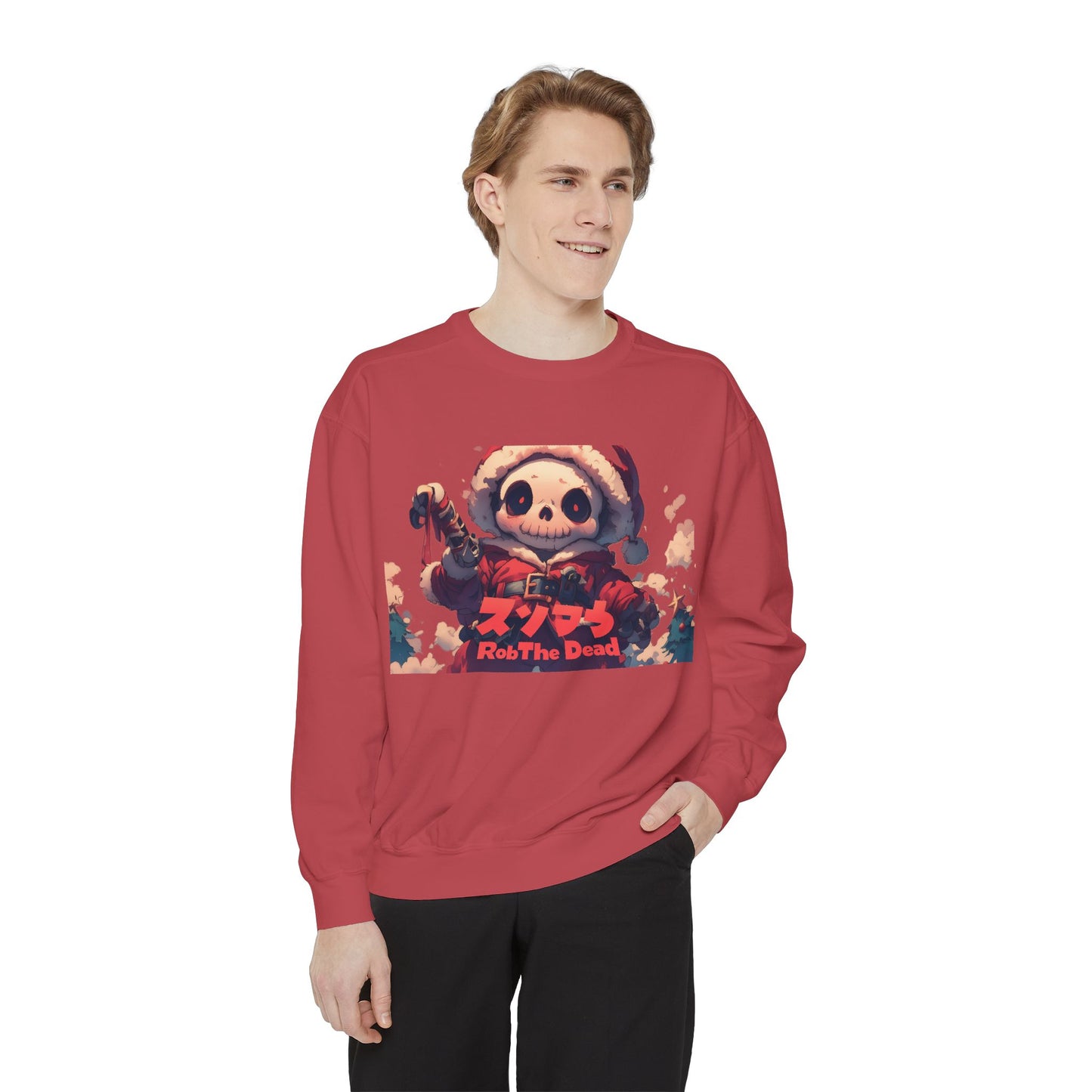 Holiday Skellie Anime Snowman Sweatshirt