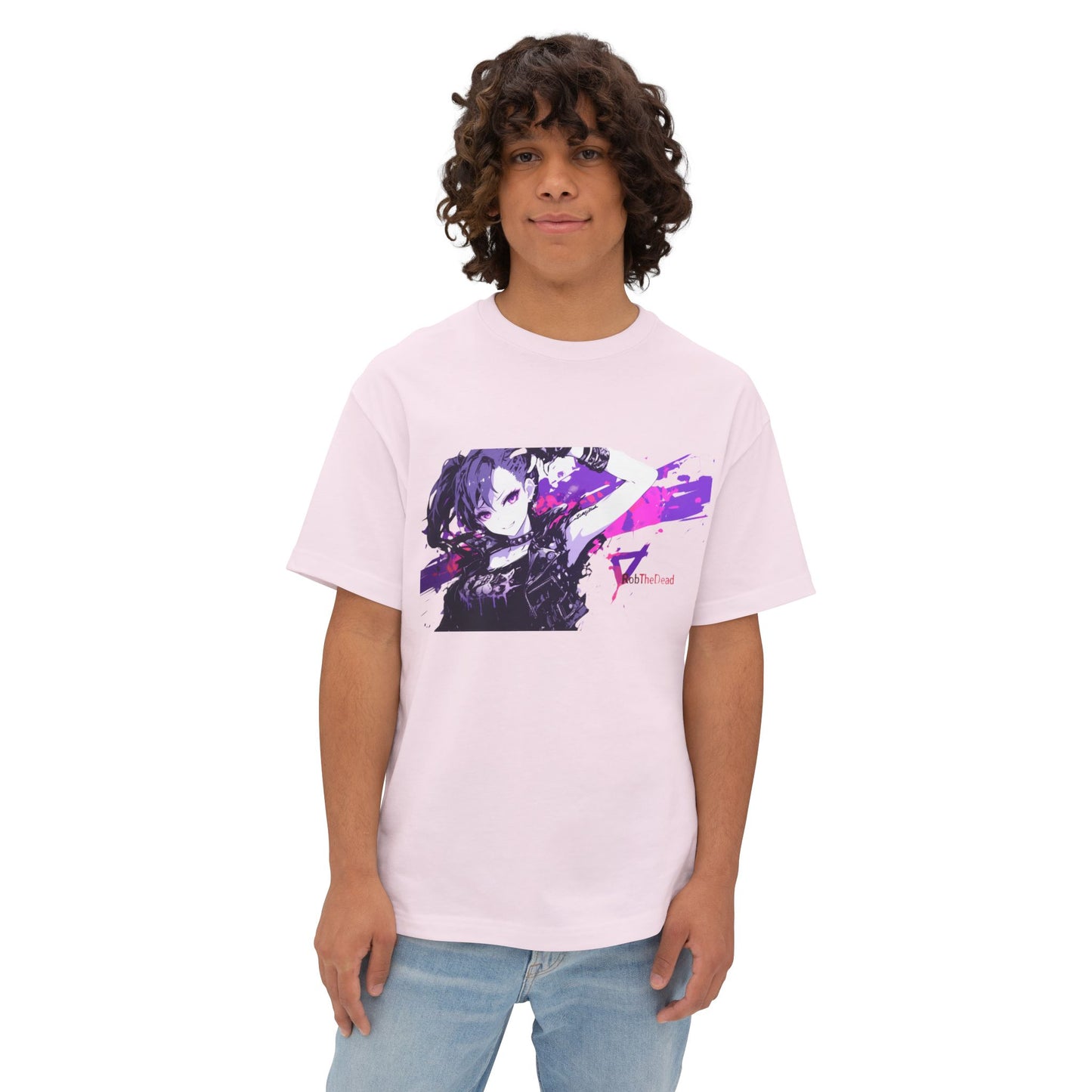 Punk Anime Girl Paint Splatter T-Shirt