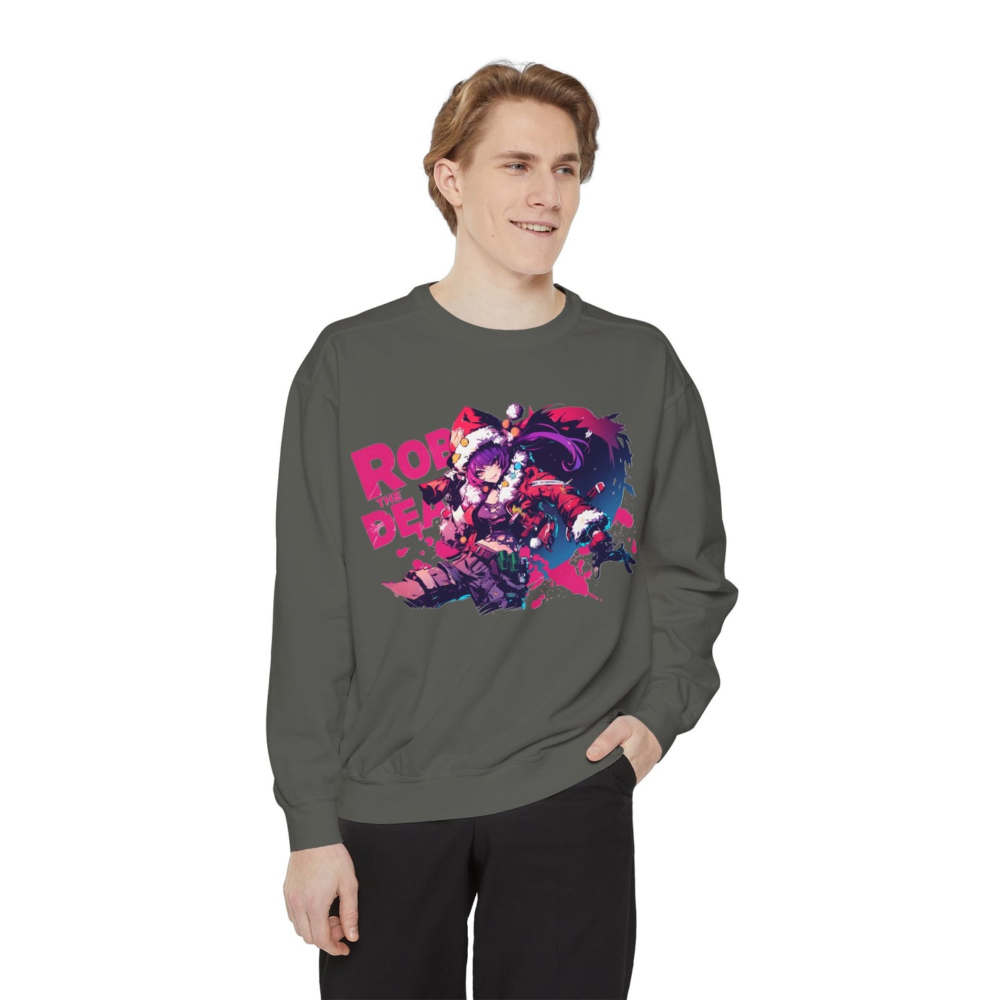 Sweatshirt Holiday Gift Delivery Anime Girl