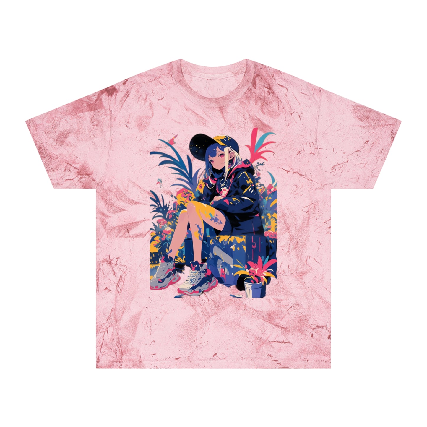 Surrealist Floral Hip Hop Girl T-Shirt