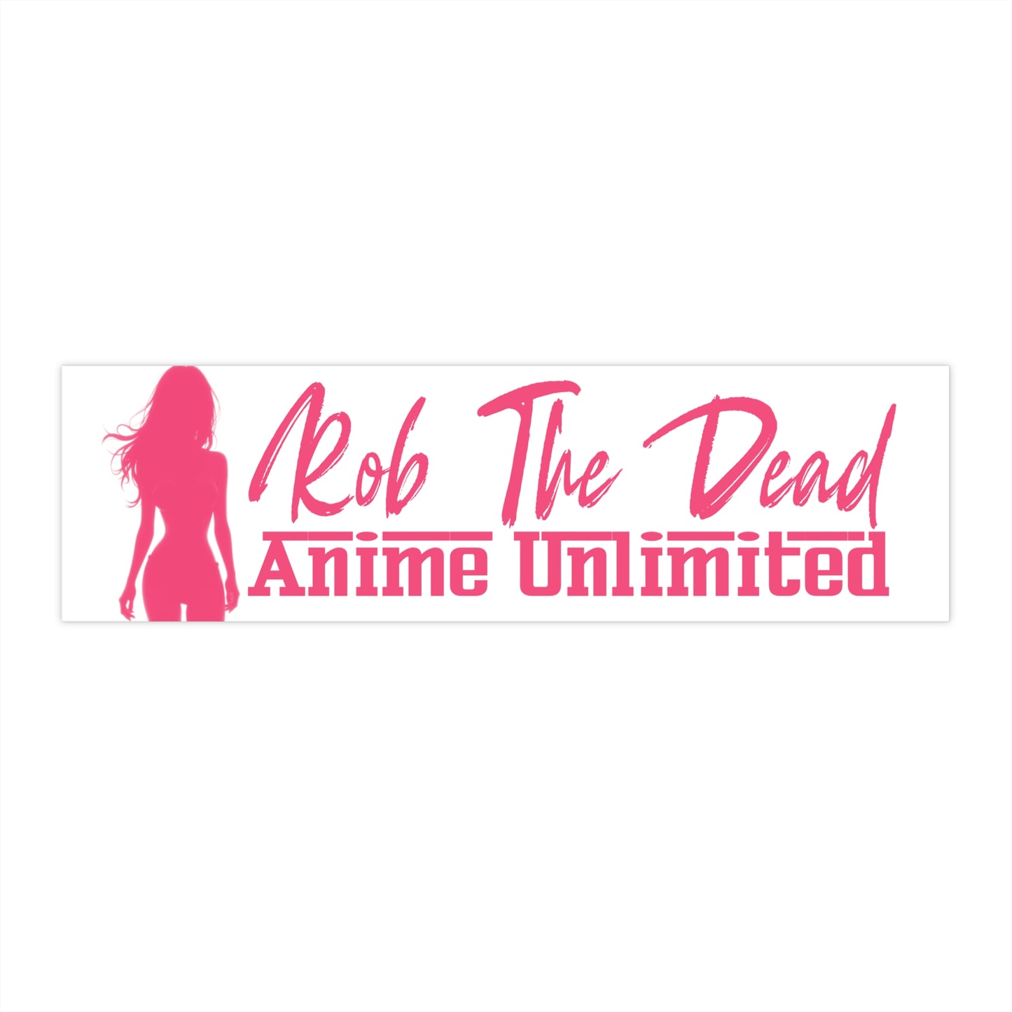 Rob The Dead Logo Sticker- Pink