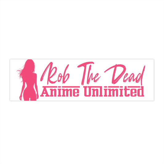 Rob The Dead Logo Sticker- Pink