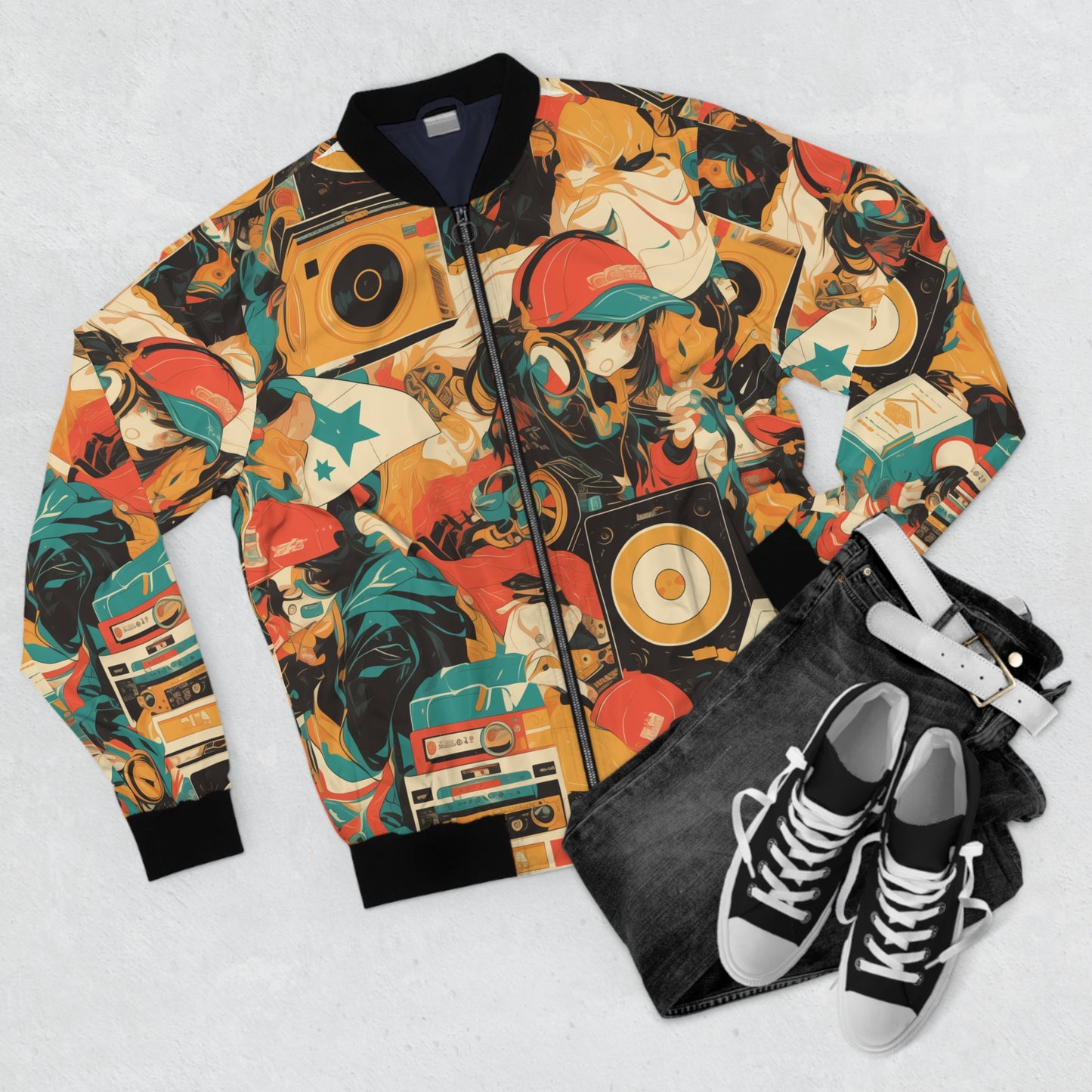 Anime Hip Hop (#1) Men's Bomber Jacket