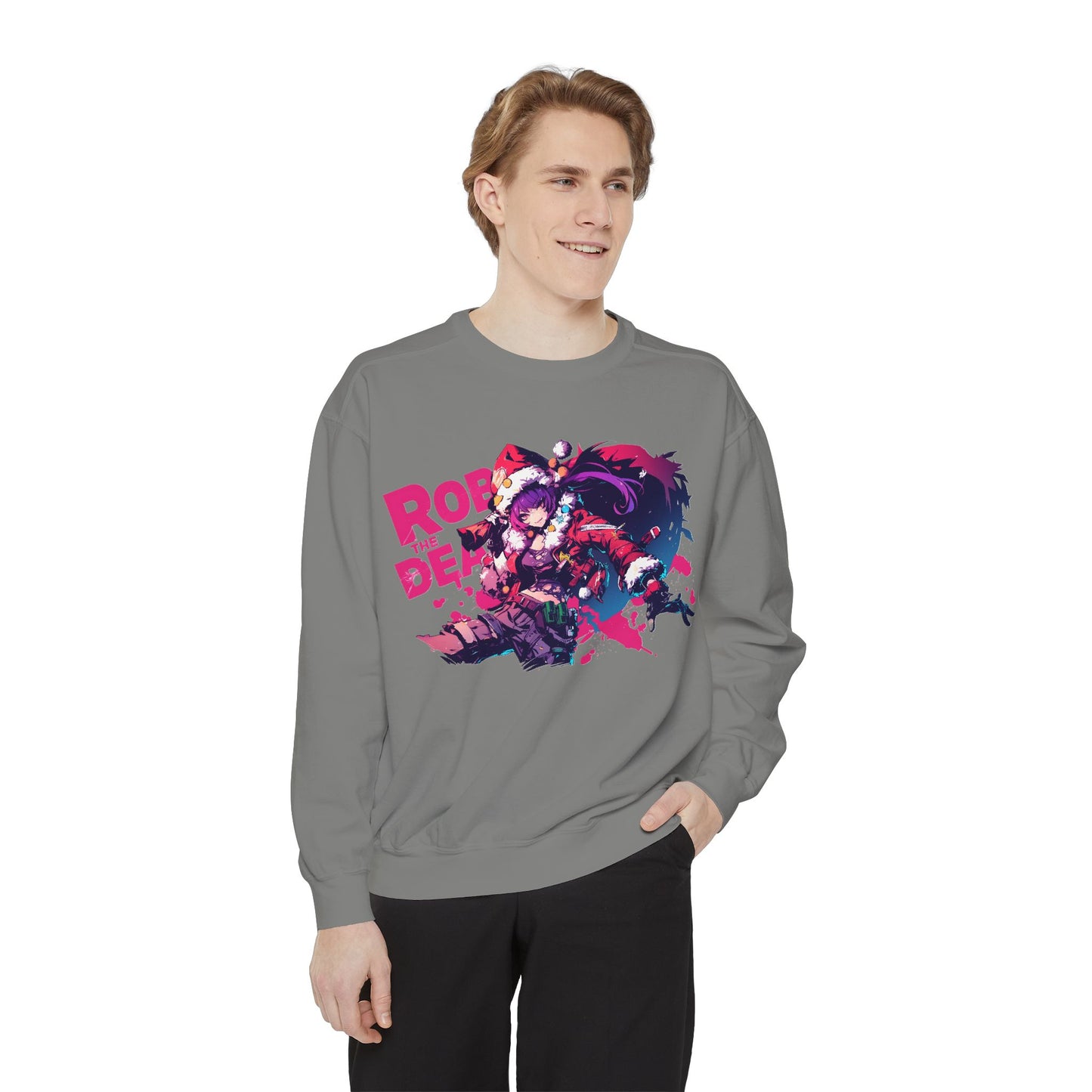 Sweatshirt Holiday Gift Delivery Anime Girl