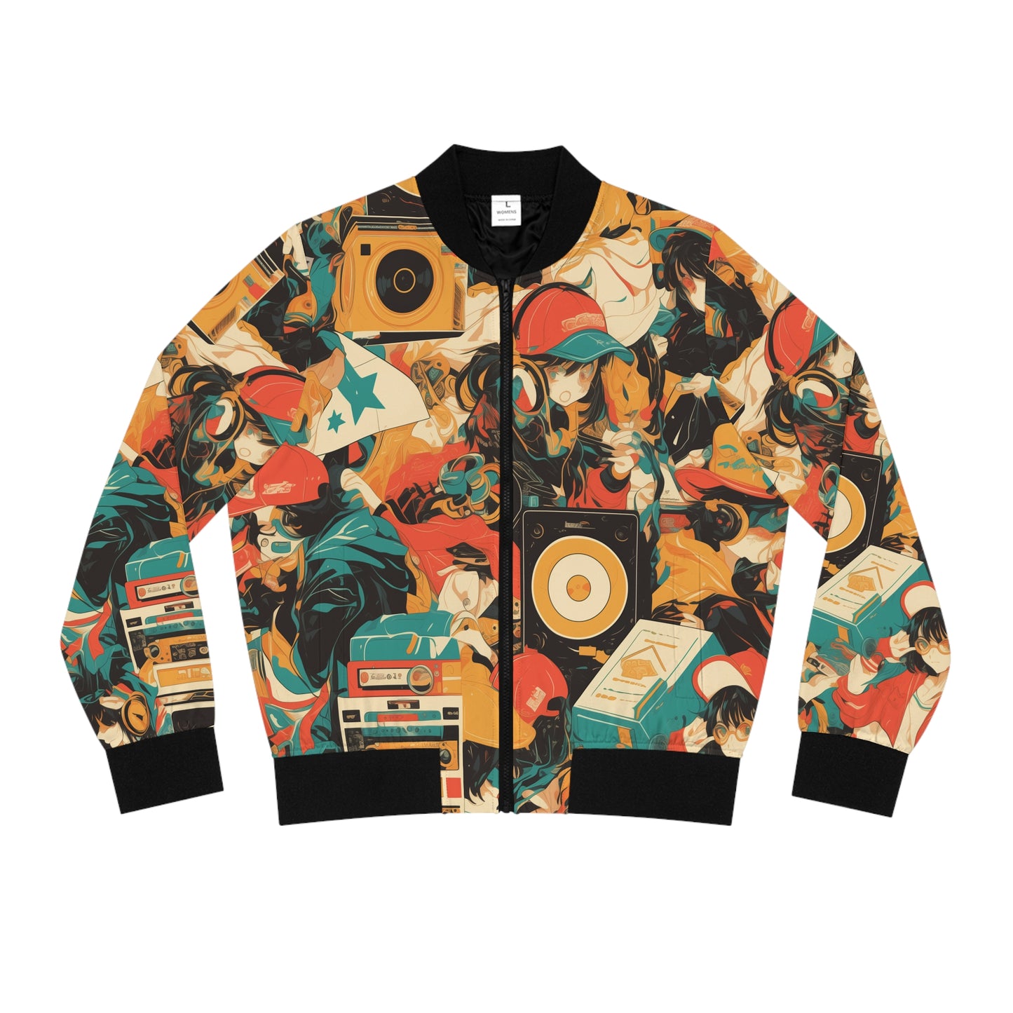 Anime Hip Hop (#1) Women's Bomber Jacket