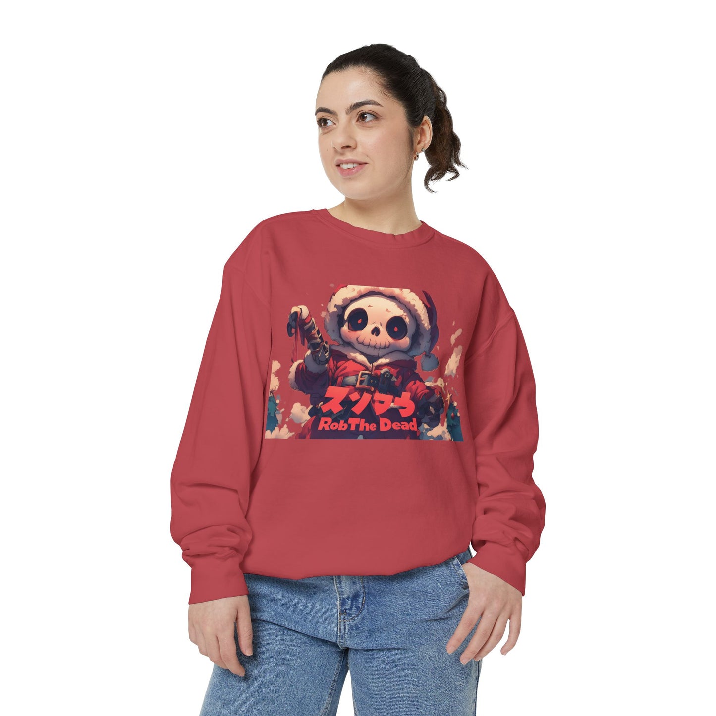 Holiday Skellie Anime Snowman Sweatshirt