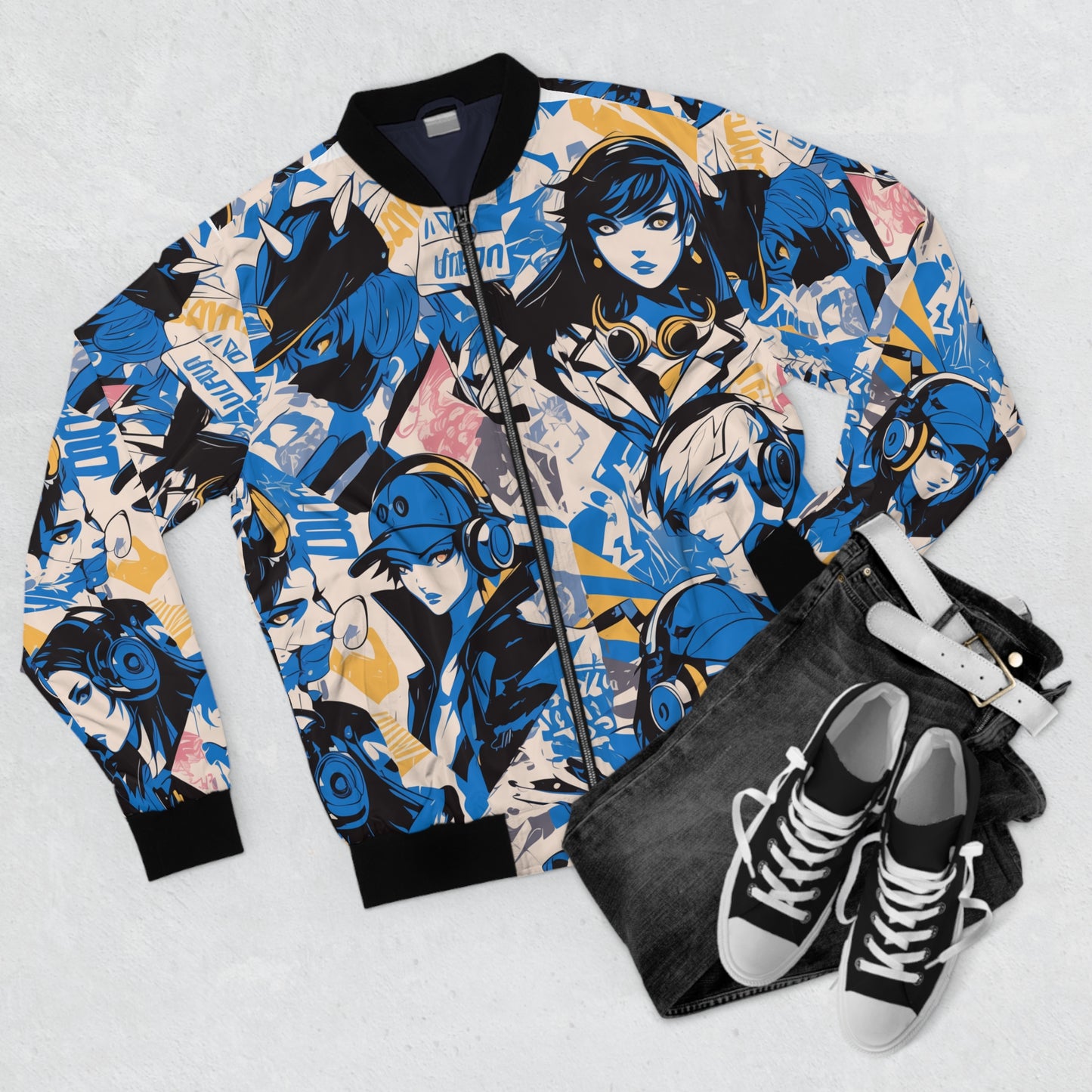 Anime Hip Hop (#2) Men's Bomber Jacket