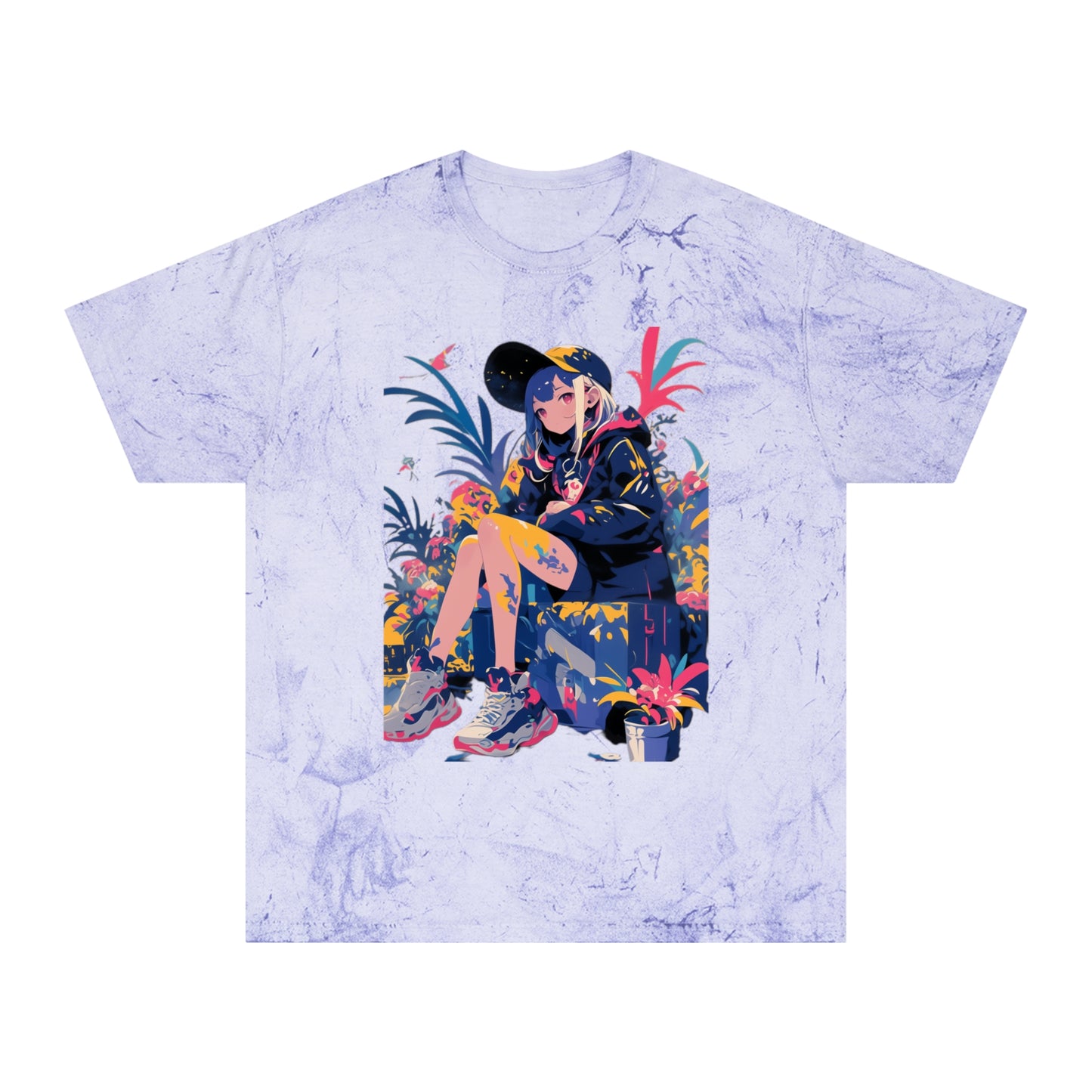 Surrealist Floral Hip Hop Girl T-Shirt