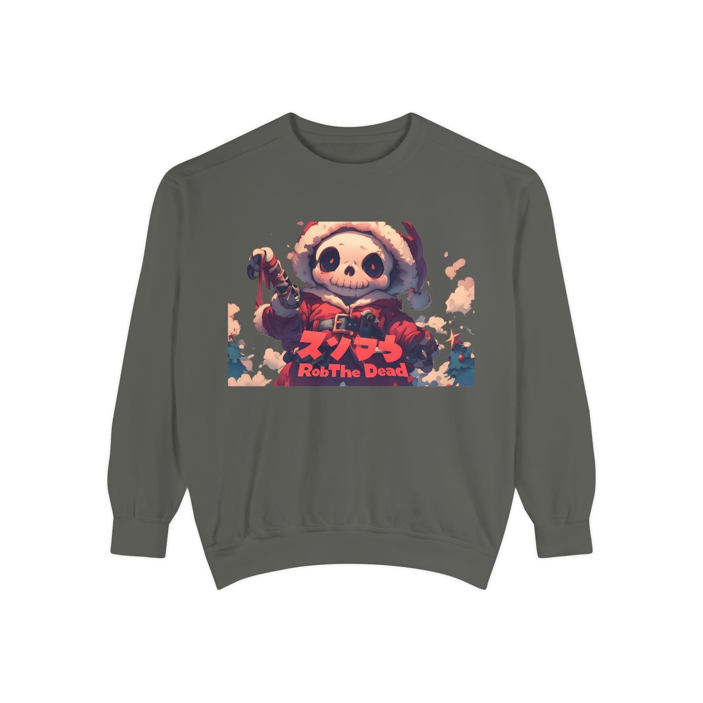 Holiday Skellie Anime Snowman Sweatshirt