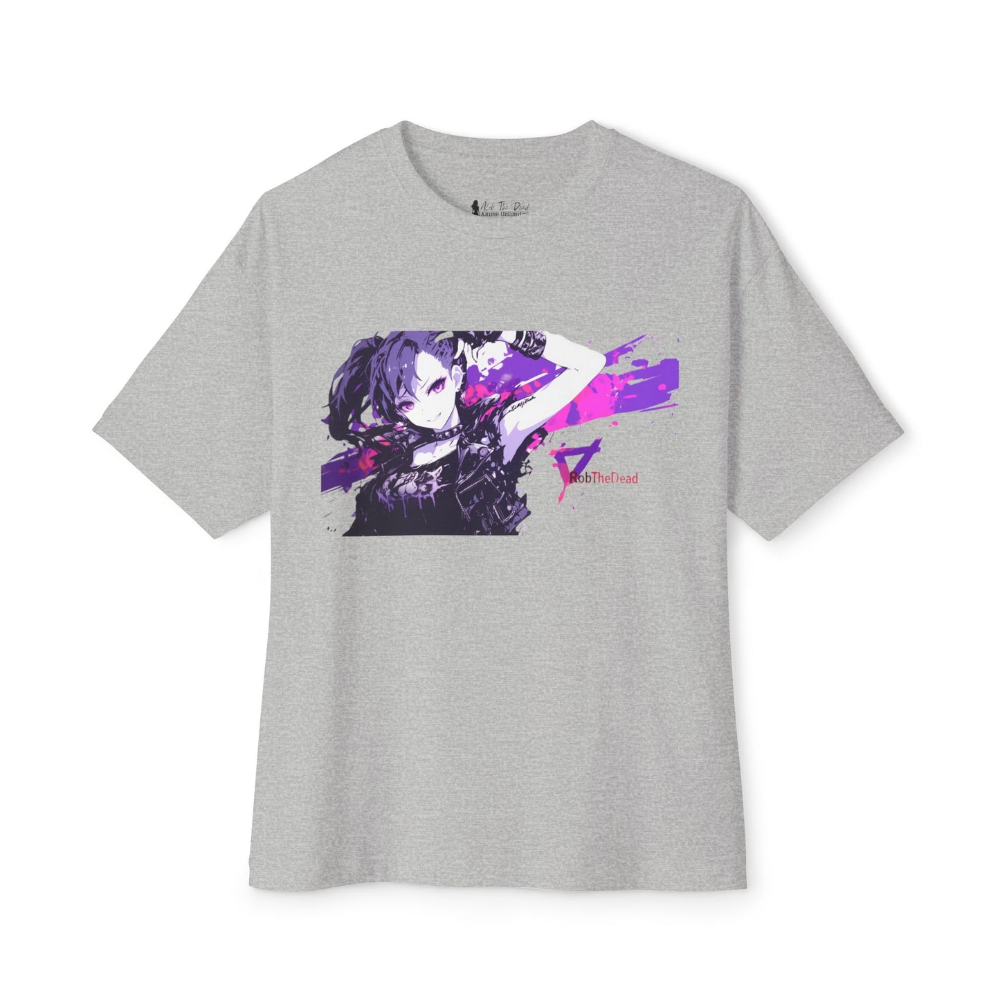 Punk Anime Girl Paint Splatter T-Shirt