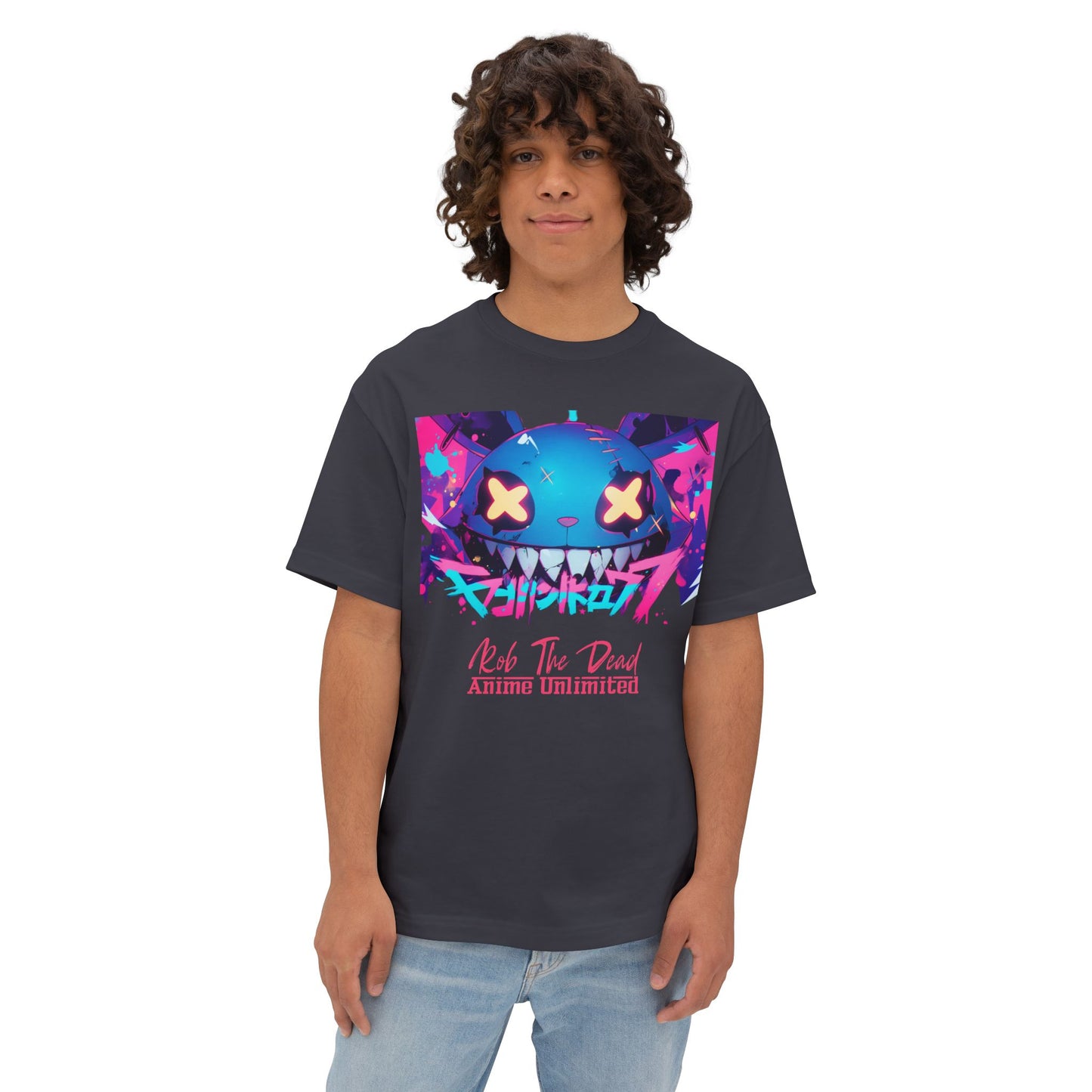 Kawaii Doom Bunny Unisex Oversized Boxy Tee