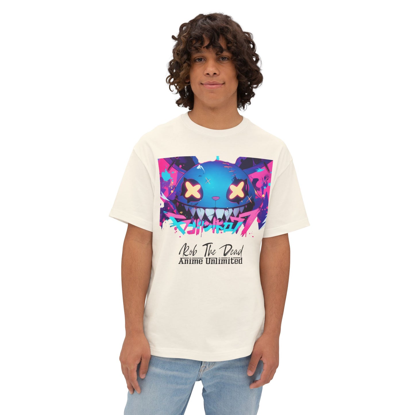 Kawaii Doom Bunny Unisex Oversized Boxy Tee