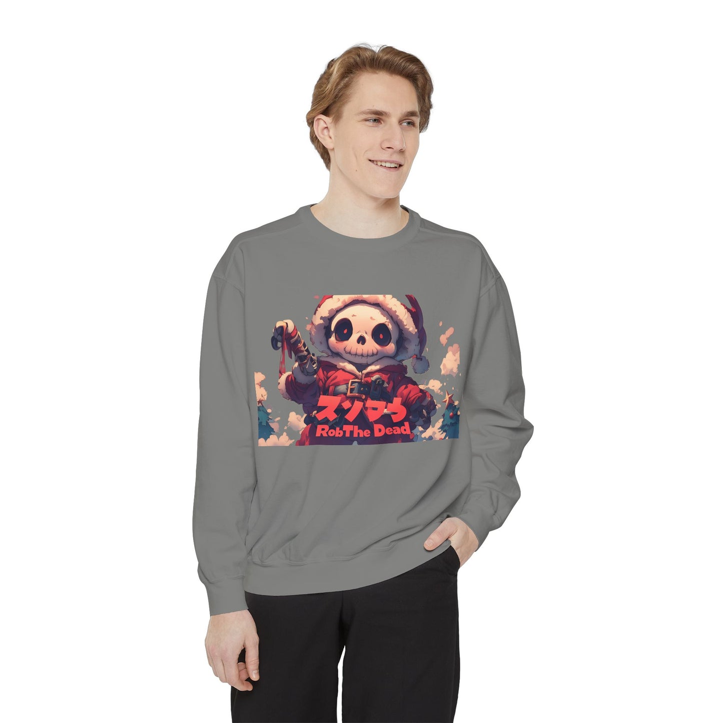 Holiday Skellie Anime Snowman Sweatshirt