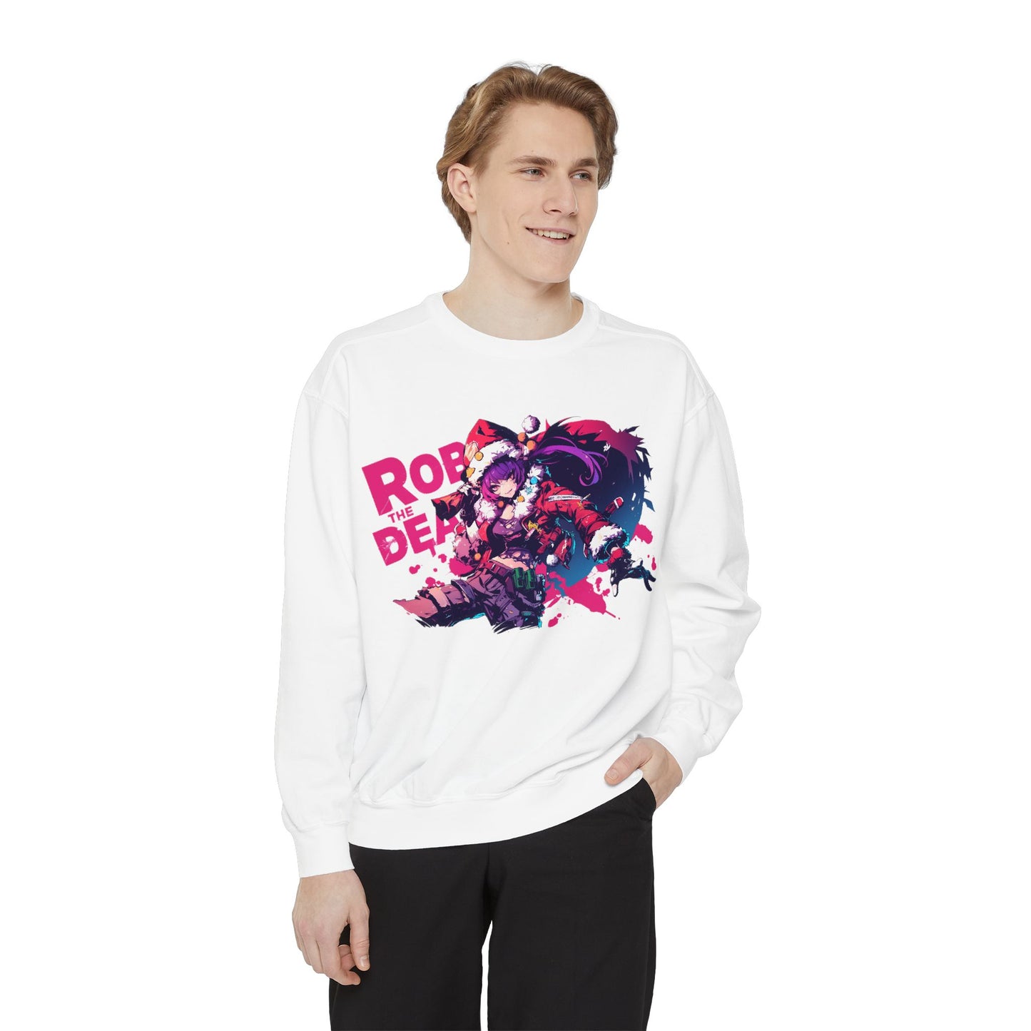 Sweatshirt Holiday Gift Delivery Anime Girl