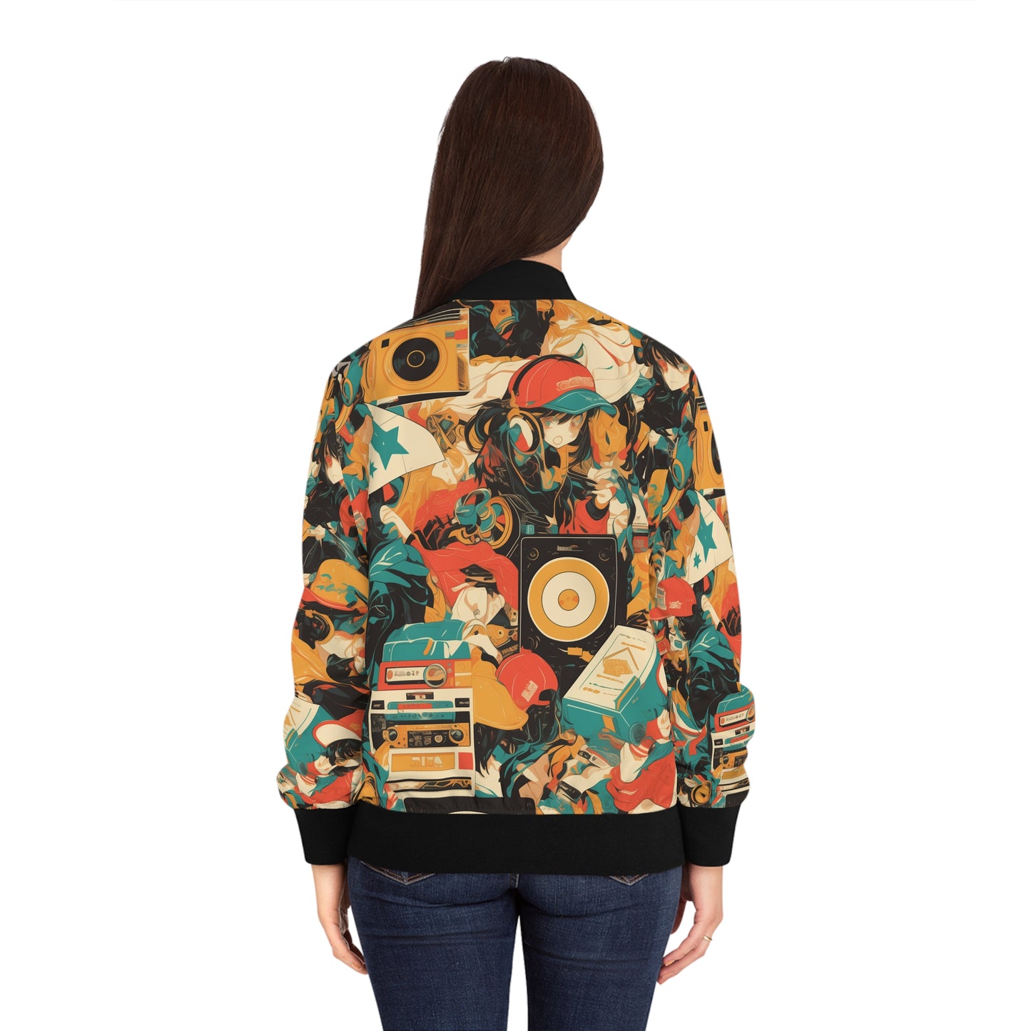 Anime Hip Hop (#1) Women's Bomber Jacket