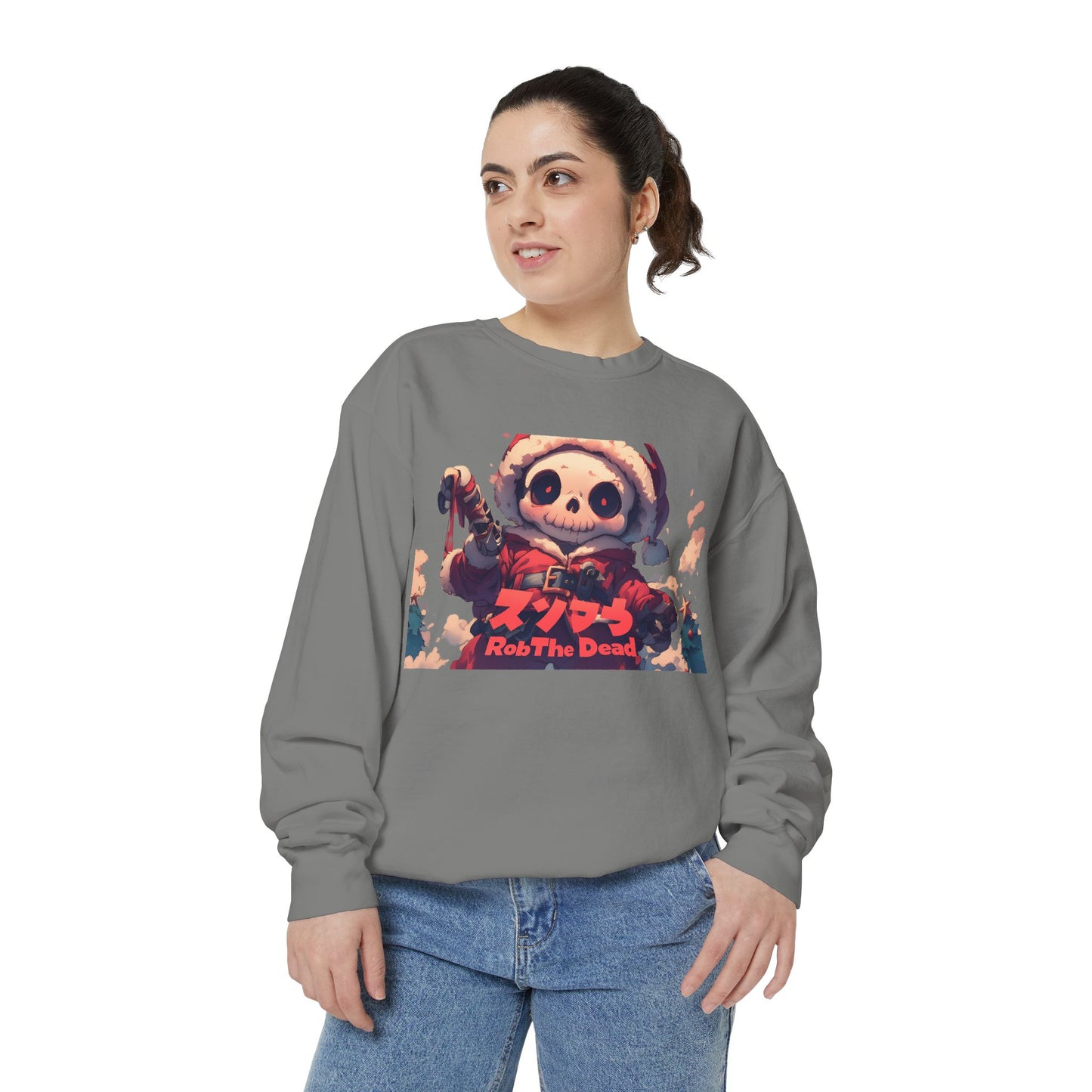 Holiday Skellie Anime Snowman Sweatshirt