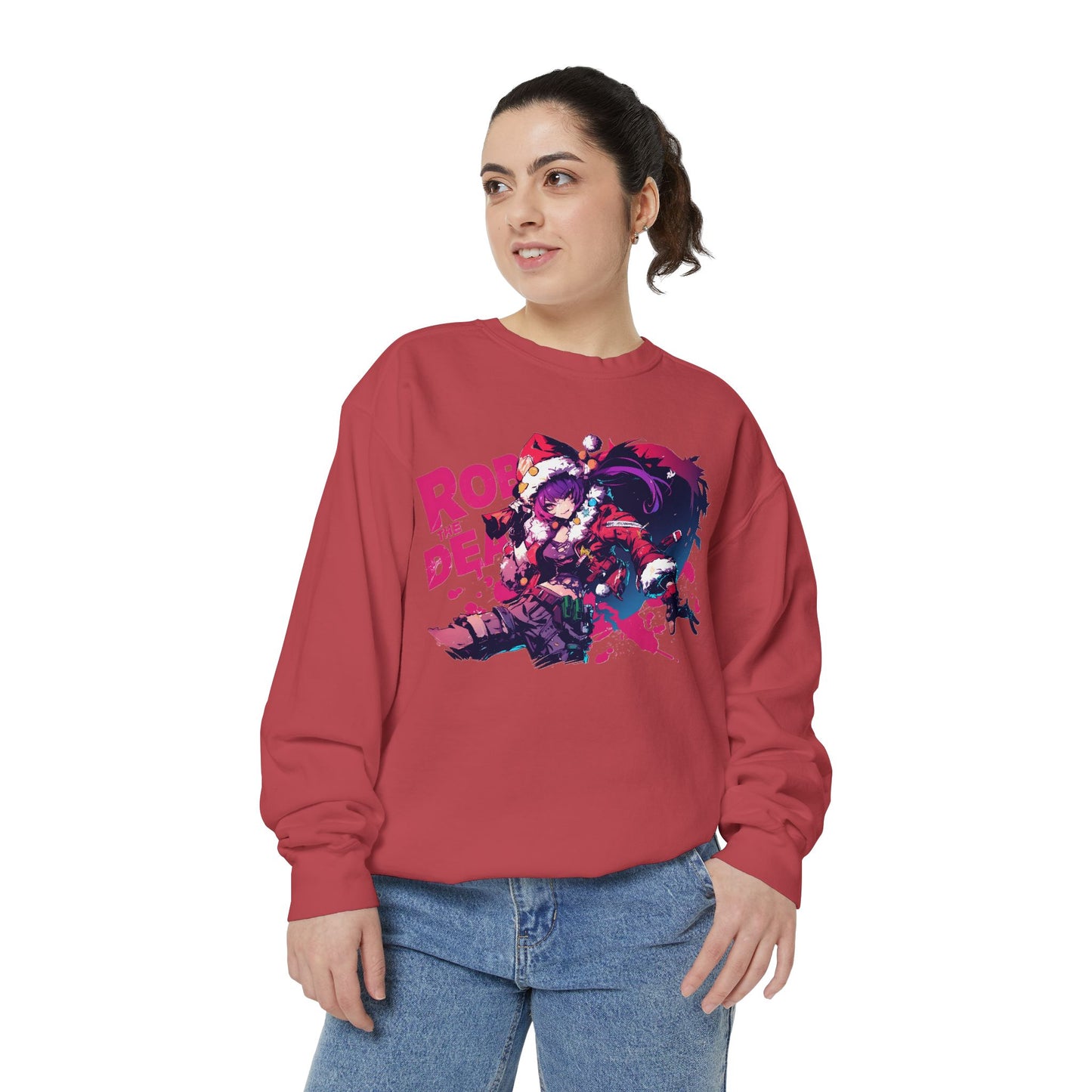 Sweatshirt Holiday Gift Delivery Anime Girl