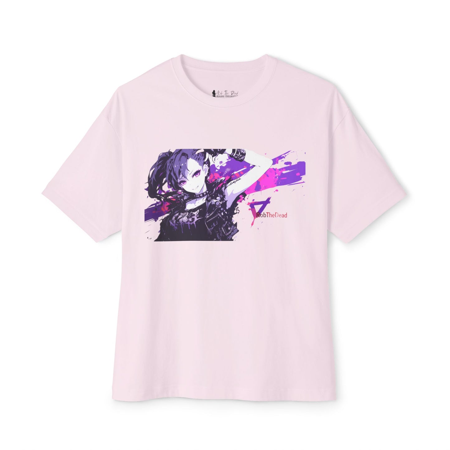 Punk Anime Girl Paint Splatter T-Shirt