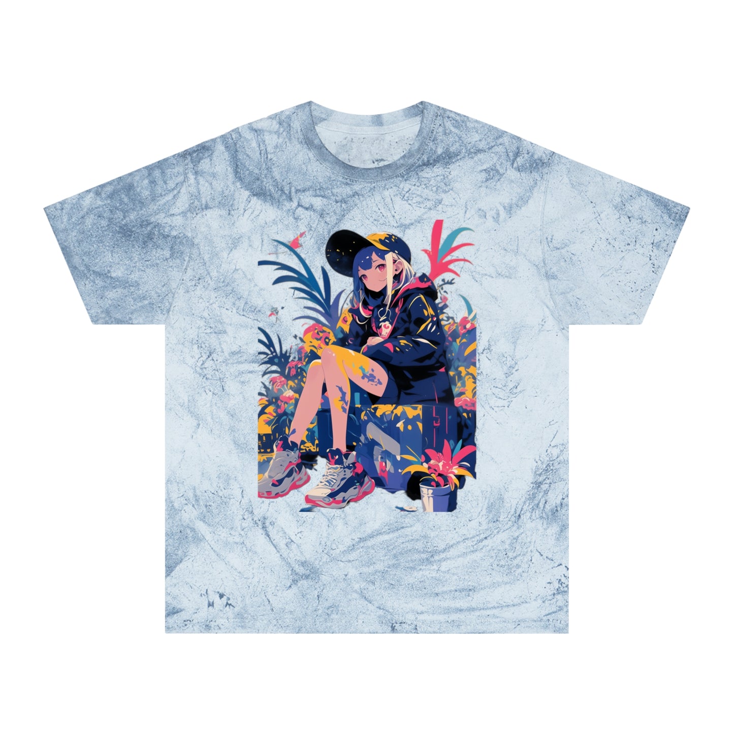 Surrealist Floral Hip Hop Girl T-Shirt