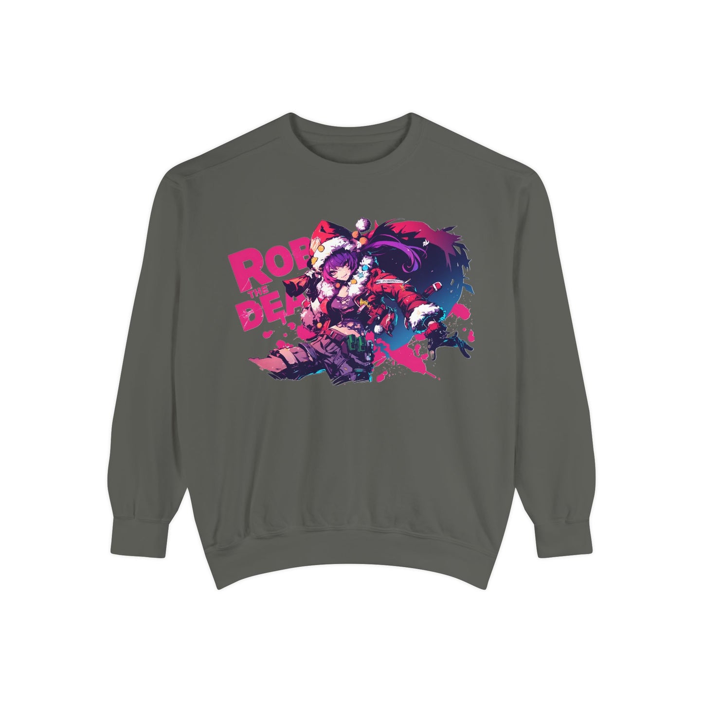 Sweatshirt Holiday Gift Delivery Anime Girl