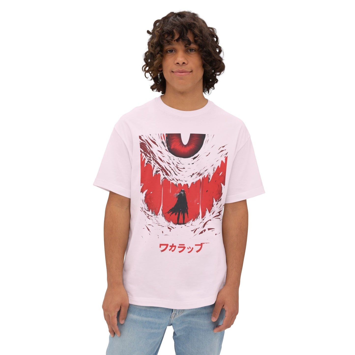 Oversized Tee - Hero Bravely Faces Grand Demon