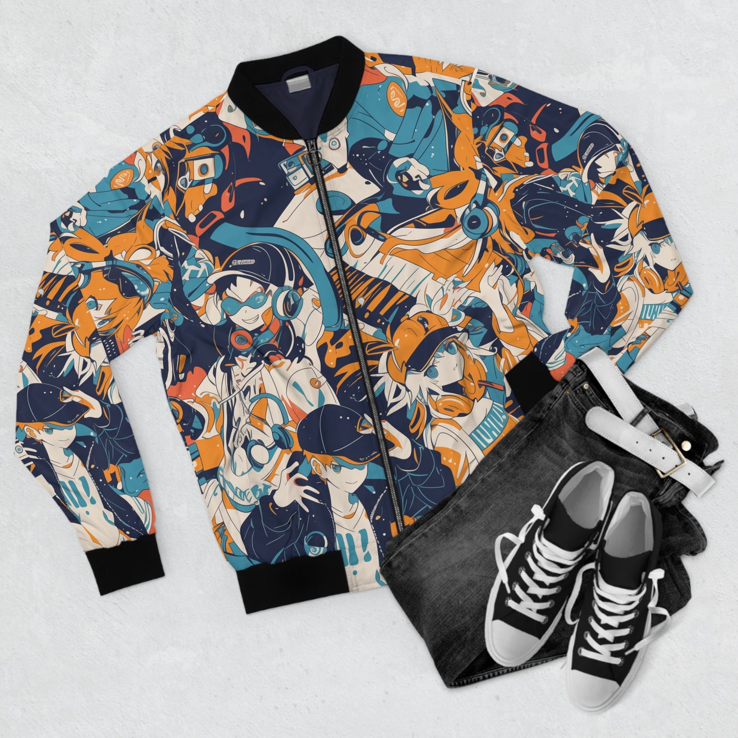 Anime Hip Hop (#3) Men's Bomber Jacket