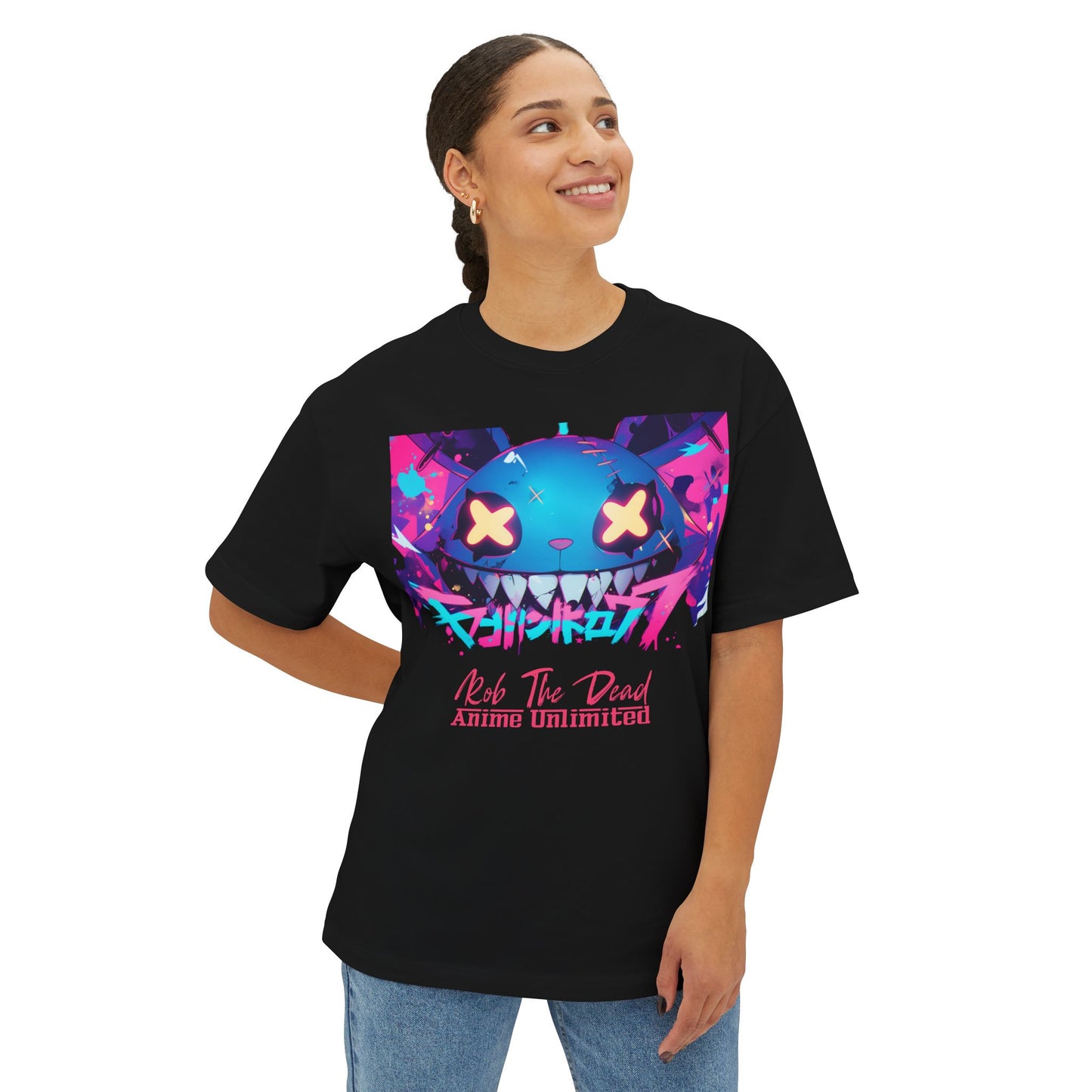 Kawaii Doom Bunny Unisex Oversized Boxy Tee