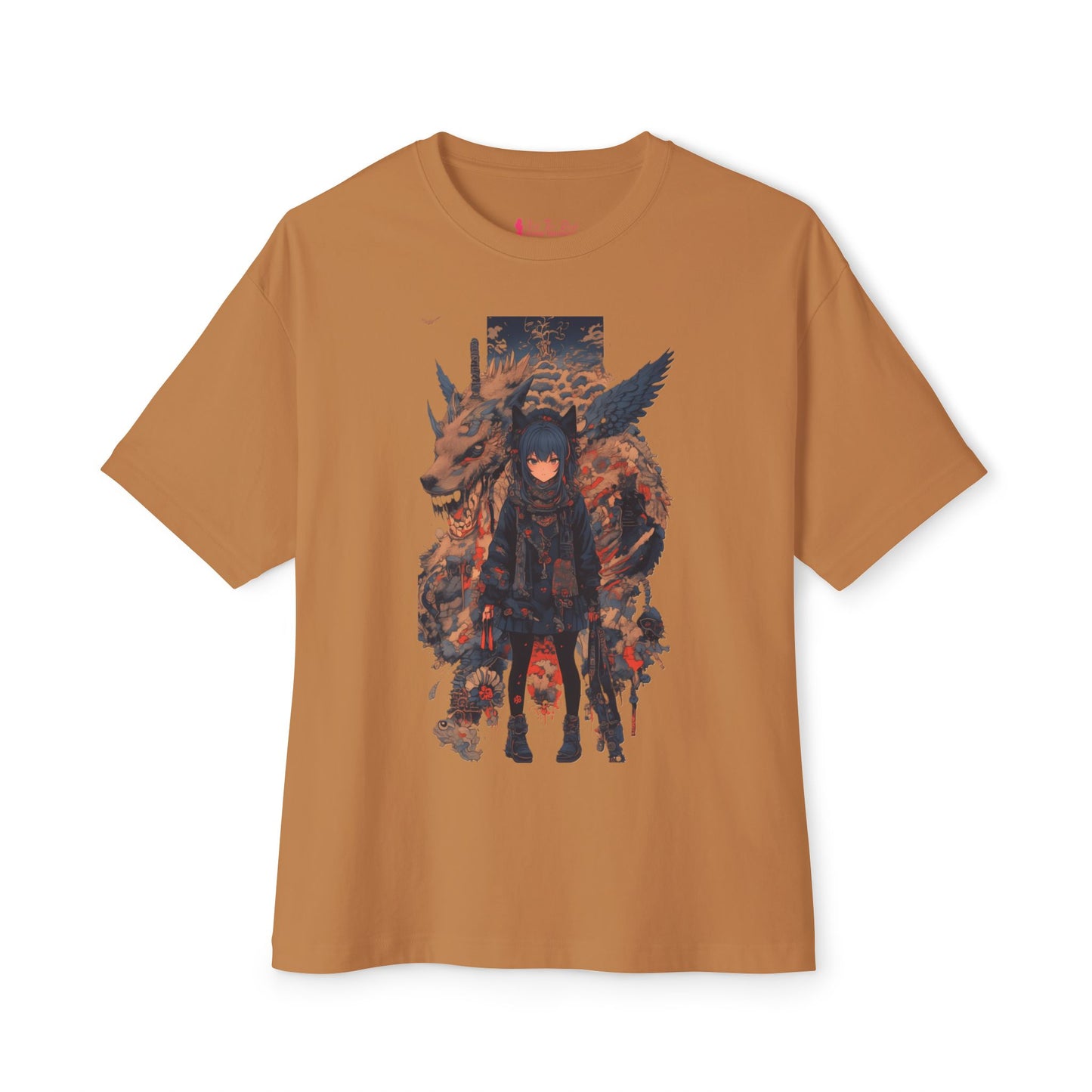 Oversized T-Shirt Dragon Warrior Emblem Tee