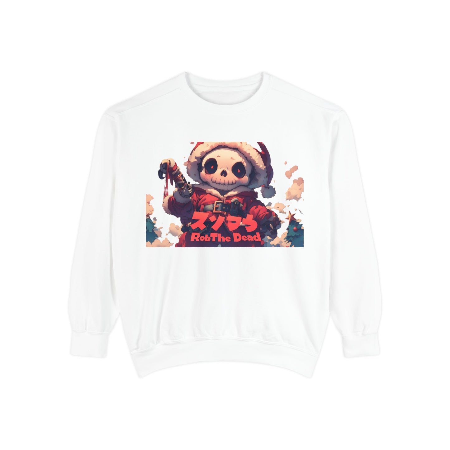 Holiday Skellie Anime Snowman Sweatshirt