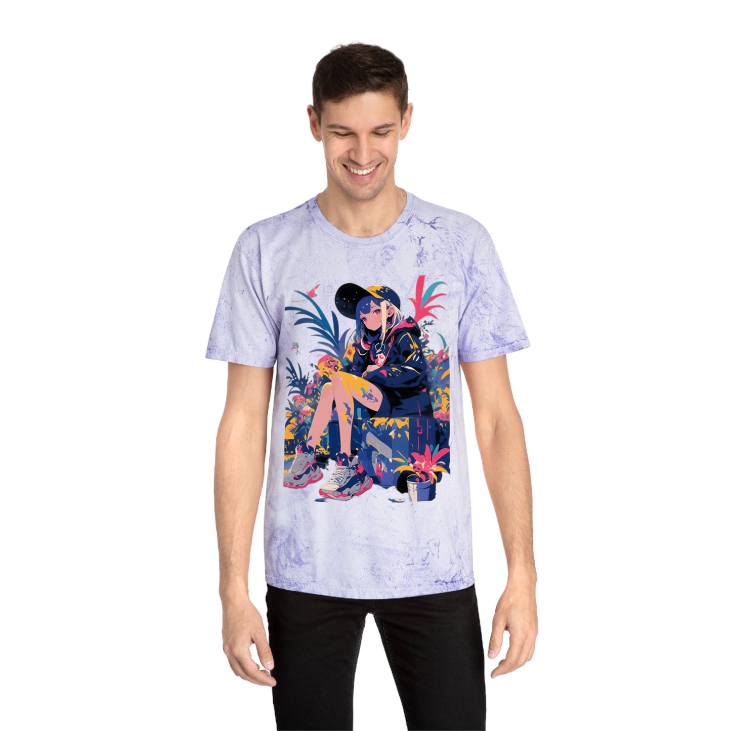 Surrealist Floral Hip Hop Girl T-Shirt