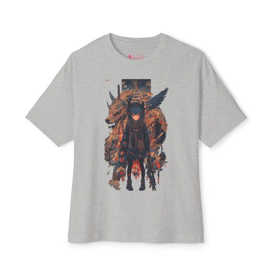 Oversized T-Shirt Dragon Warrior Emblem Tee