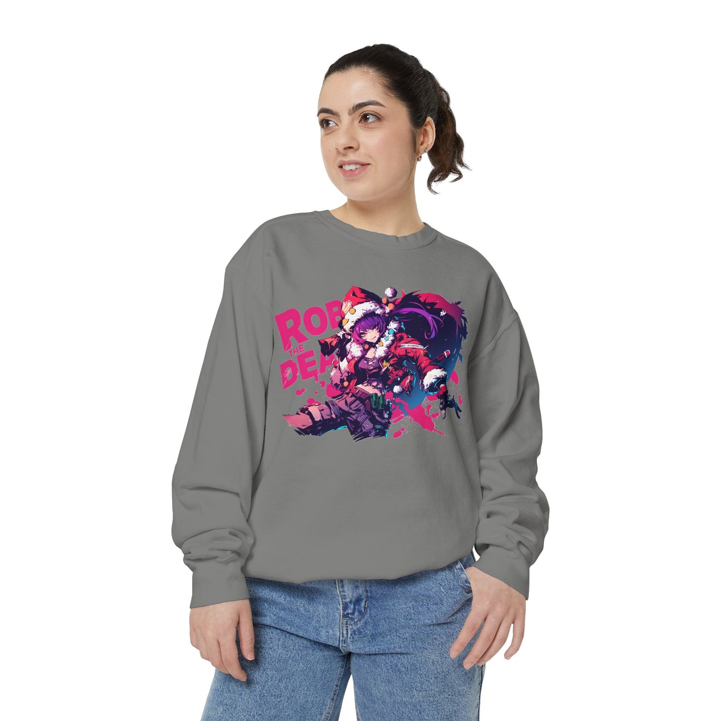 Sweatshirt Holiday Gift Delivery Anime Girl