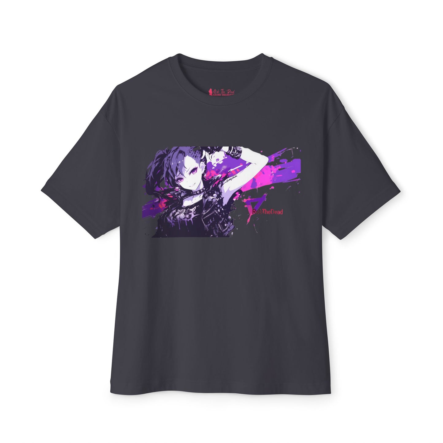 Punk Anime Girl Paint Splatter T-Shirt