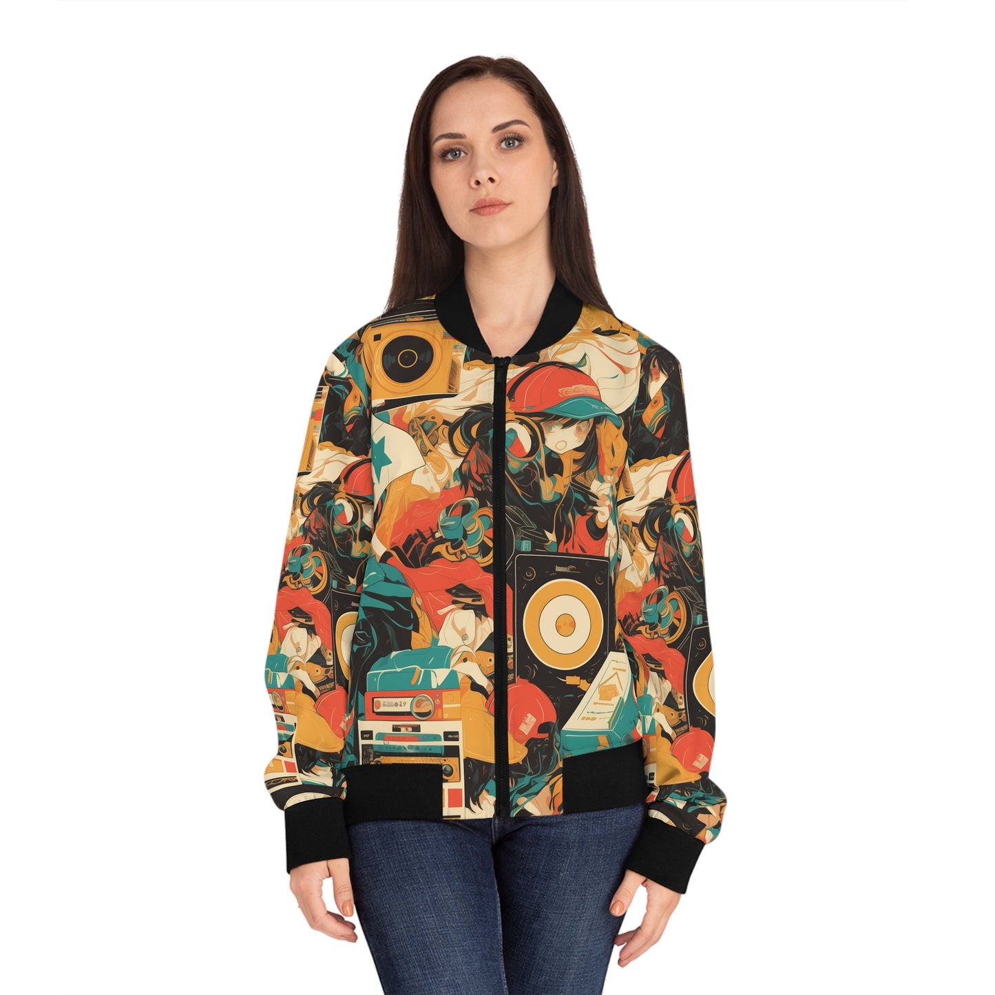 Anime Hip Hop (#1) Women's Bomber Jacket