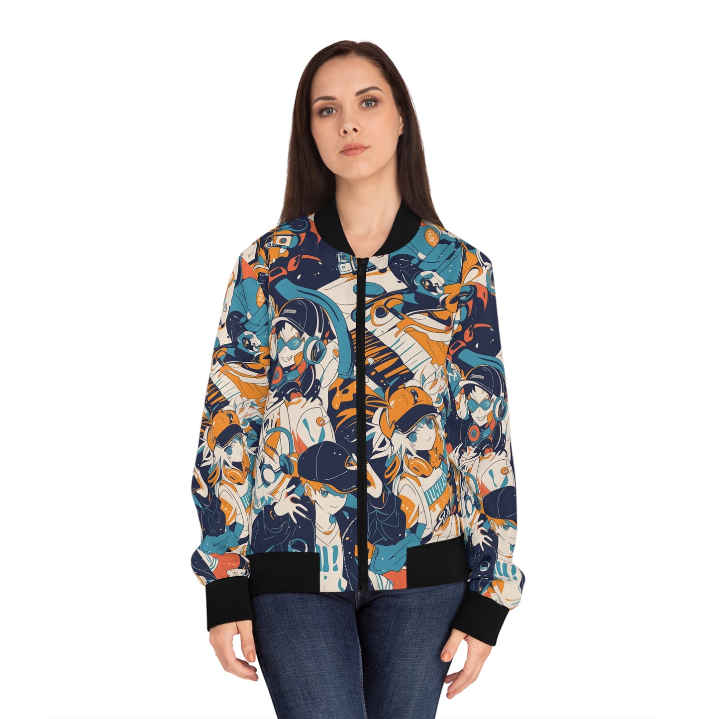 Anime Hip Hop (#3) Women's Bomber Jacket